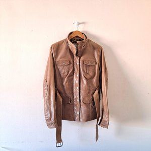 Pelle Studio Brown 100% Leather Jacket - L